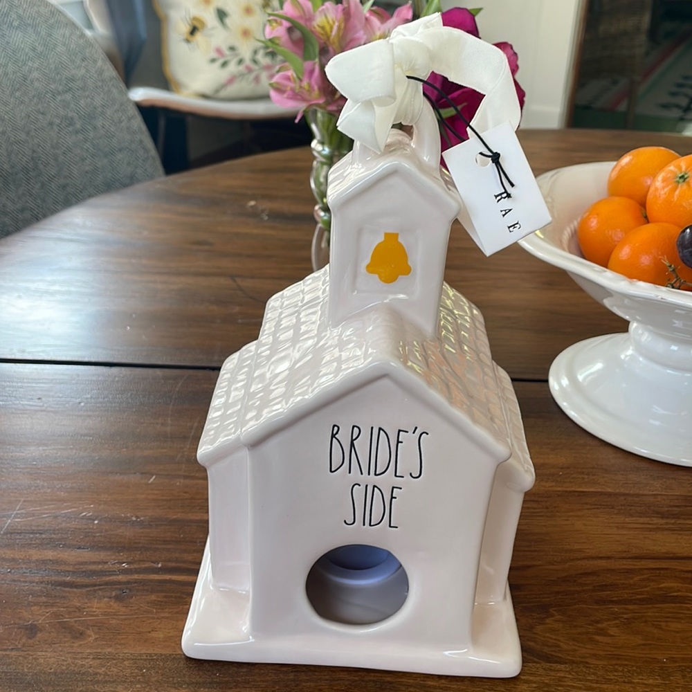 Rae Dunn BRIDES SIDE bird house